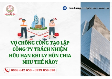 Vợ chồng cùng tạo lập công ty trách nhiệm hữu hạn khi ly hôn chia như thế nào??