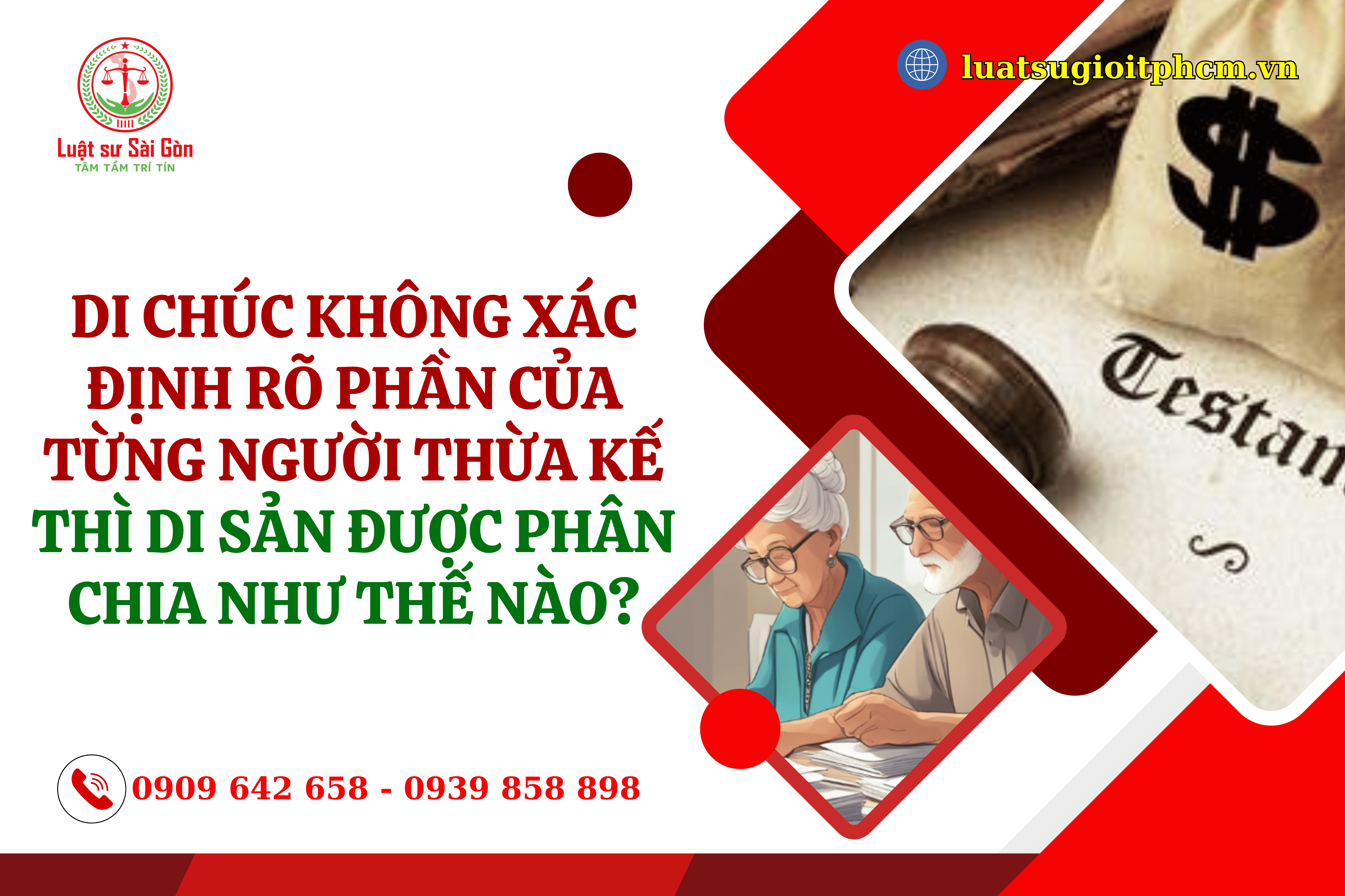 di chuc khong xac dinh ro phan cua tung nguoi thua ke thi lam cach nao