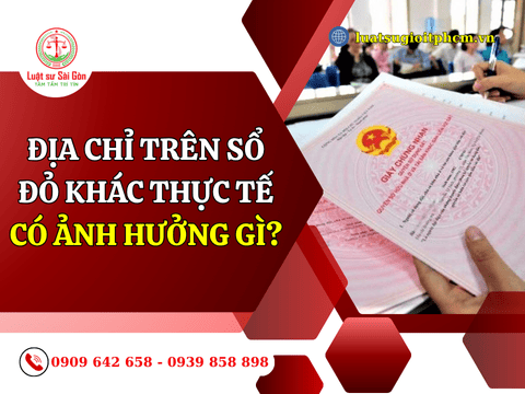 dia chi tren so do khac voi thuc te co bi anh huong khong